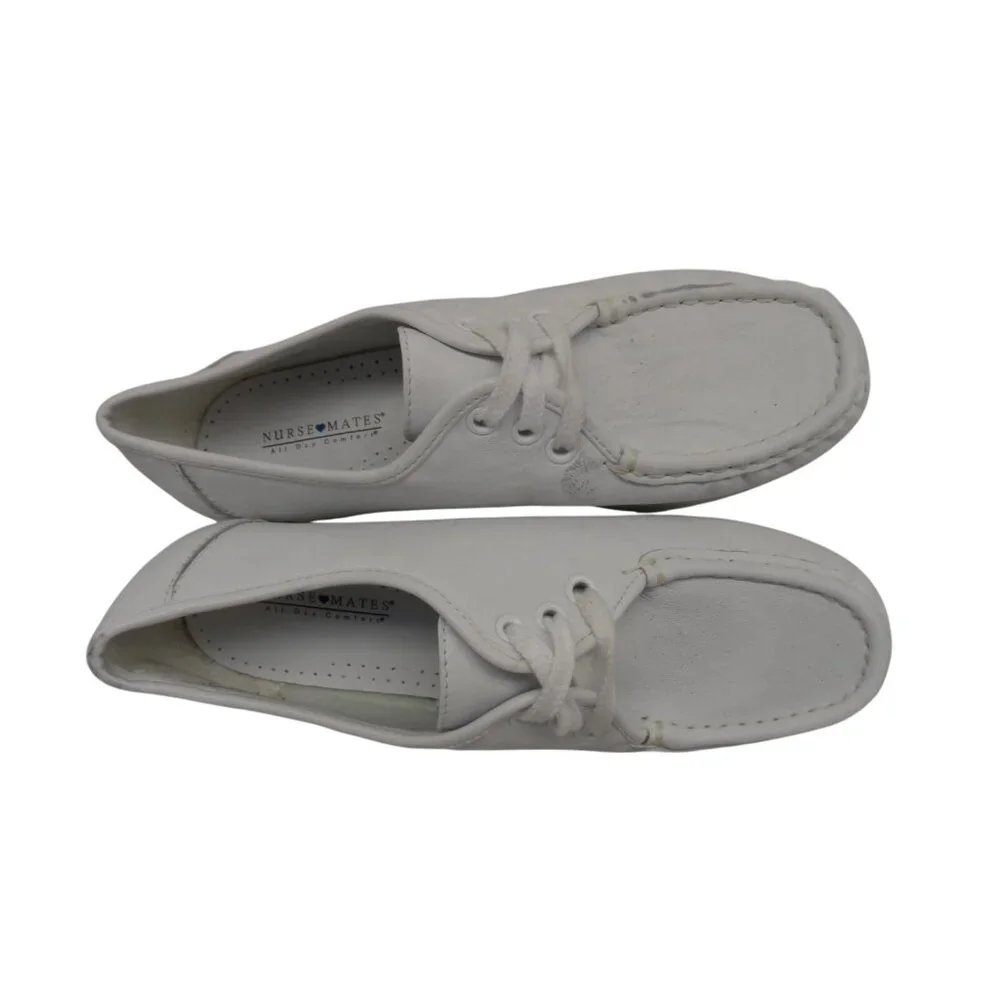 Nurse Mates Women's Anni Lo Slip-Resistant Work Shoes 204214 White Size 8M - Picture 4 of 8